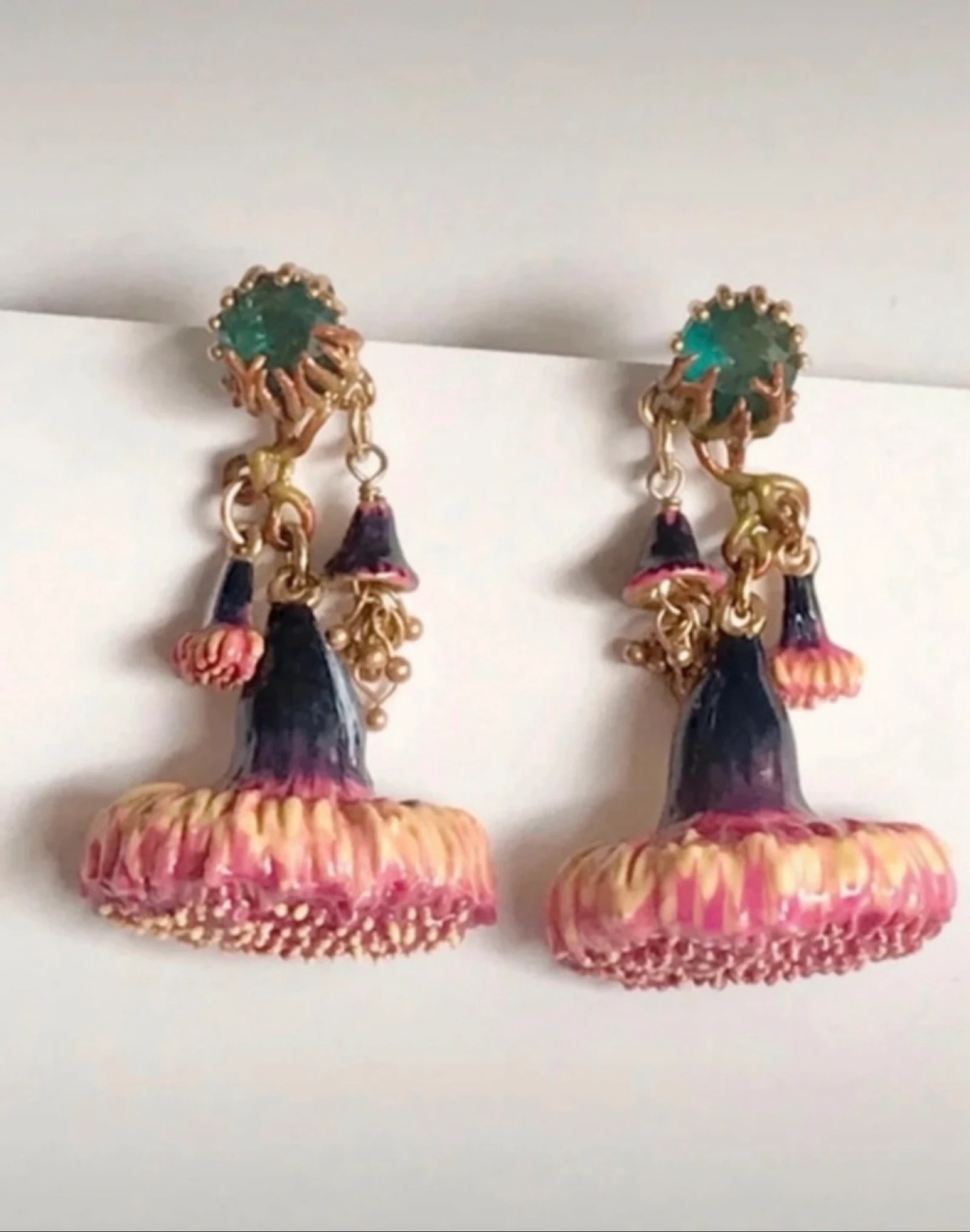 Boucles d’oreilles dorées les nereides  – photo 2